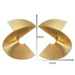  Irregular sector woman personality geometry sequin earrings all-Purpose tempe..