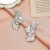 occidental style retro exaggerating gold flowers ear stud brief temperament Irregular petal earrings Alloy Earri
