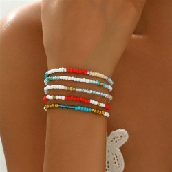 brief occidental style wind lady beads bracelet personality color beads samll ..