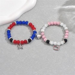 occidental style customs bracelet set personality love cartoon cat diamond bra..