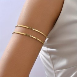  occidental style wind lady all-Purpose opening bangle Irregular long style