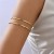  occidental style wind lady all-Purpose opening bangle Irregular long style