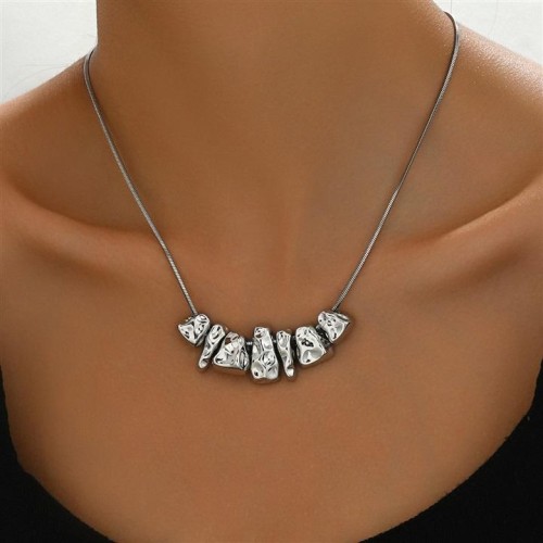  occidental style wind brief long necklace woman samll Irregular pendant clavicle chain