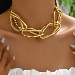 occidental style fashionO lady necklace personality wind Metal exaggerating sa..