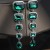   occidental style exaggerating crystal gem earrings diamond long earring woman fashion temperament all-Purpose