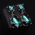   occidental style crystal gem Alloy earrings big drop earring exaggerating fashion woman