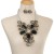  customs exaggerating handmade resin aluminum flower clavicle necklace earrings set brideecklace