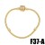 occidental style love Five-pointed star bracelet fitting woman bronze gold plated snake chainbrh
