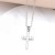 occidental style cross pendant necklace woman embed zircon gold plated clavicle chainnka