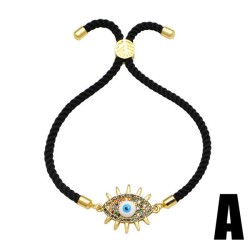 occidental style Bohemia blue eyes bracelet woman gilded embed zirconbrj