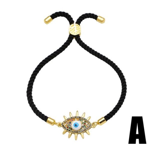 occidental style Bohemia blue eyes bracelet woman gilded embed zirconbrj