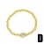 occidental style Bohemia blue eyes bracelet woman gilded embed zirconbrj
