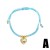 occidental style weave rope bracelet woman gilded love pendantbrg