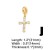  love cross pendant bracelet woman gold platedbrf