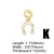  love cross pendant bracelet woman gold platedbrf