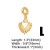  love cross pendant bracelet woman gold platedbrf