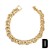 occidental style high Pearl love bangle woman bronzek gold chain braceletbrk