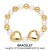 occidental style surface love beads bracelet woman all-Purpose gilded Pearl necklacenky