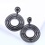 occidental style lady earrings circle crystal temperament all-Purpose Earring earringerm