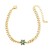 occidental style flowers pendant bracelet woman gilded embed color zirconbrg