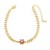 occidental style flowers pendant bracelet woman gilded embed color zirconbrg
