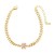 occidental style flowers pendant bracelet woman gilded embed color zirconbrg