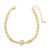 occidental style flowers pendant bracelet woman gilded embed color zirconbrg