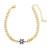 occidental style flowers pendant bracelet woman gilded embed color zirconbrg