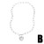  zircon love Peach heart pendant necklace woman gilded heart-shaped sweater chainnk