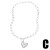  zircon love Peach heart pendant necklace woman gilded heart-shaped sweater chainnk