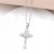  cross pendant necklace woman bronzek gold embed zircon clavicle chainnkr