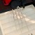 retro long style tassel black Round Cloth earrings style two silver ear stud high Earring woman