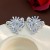  Metal wind zircon bow earrings woman all-Purpose temperament fashion ear stud high personality E