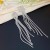 occidental style exaggerating long style chain diamond tassel earrings high retro temperament Lad