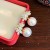  fashion zircon leaves Pearl earrings sweet silver ear stud high Earring