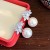  fashion zircon leaves Pearl earrings sweet silver ear stud high Earring