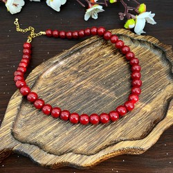 ) color Pearl beads necklace Autumn and Winter retro all-Purpose chain clavicl..
