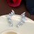  wind Irregular zircon earrings woman samll silver ear stud high temperament Earring
