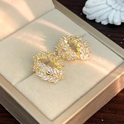 high super zircon ear stud earrings woman samll ear stud all-Purpose fashion E..