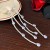 occidental style wind personality zircon drop tassel earrings samll silver ear stud high exaggera