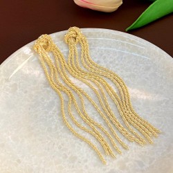  personality trend long style tassel earrings occidental style fashion tempera..