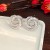occidental style high twining zircon circle ear stud super Double circle earrings temperament ear
