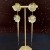 silver hollow Metal flowers tassel earrings occidental style retro high ear stud temperament Earr