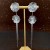 silver hollow Metal flowers tassel earrings occidental style retro high ear stud temperament Earr