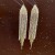 s silver new fully-jewelled geometry earrings long style exaggerating tassel earring personalit
