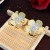 occidental style Metal wind exaggerating surface diamond flowers earrings fashion personality all
