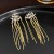 occidental style long style personality diamond weave tassel earrings samll ear stud high tempera