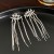 occidental style long style personality diamond weave tassel earrings samll ear stud high tempera
