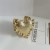 occidental style samll retro gold big love opening width surface Metal bangle high