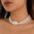 occidental style  exaggerating beads pendant clavicle woman  personality trend Metal multilayer Pearl ne